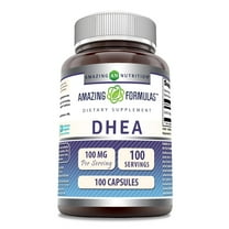 Amazing Formulas DHEA 100mg 100 Capsules Supplement | Non-GMO | Gluten Free | Made in USA