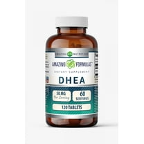 Amazing Formulas DHEA 50mg Per Serving 120 Tablets Supplement | Non-GMO | Gluten Free | Made in USA