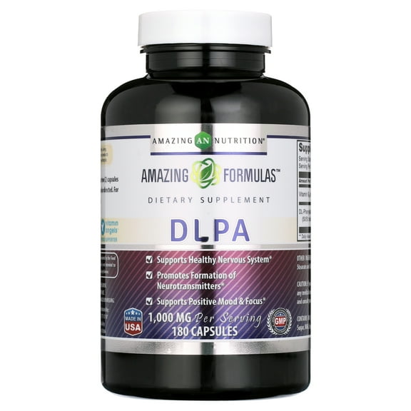 Amazing Formulas DLPA 1000 Mg Per Serving 180 Capsules