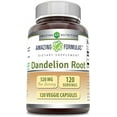 thumbnail image 1 of Amazing Formulas Dandelion Root (Taraxacum Officinale) 520 Mg Per Serving 120 Veggie Capsules Supplement | Non-GMO | Gluten-Free | Made in USA, 1 of 5