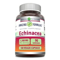 Amazing Formulas Echinacea 1300 mg 180 Veggie Capsules Supplement | Non-GMO | Gluten Free | Made in USA