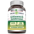 thumbnail image 1 of Amazing Formulas Echinacea & Goldenseal Root 450 Mg Per Serving 250 Capsules | Non GMO | Gluten Free |, 1 of 5