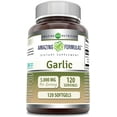 thumbnail image 1 of Amazing Formulas Garlic 5000 Mg Per Serving 120 Softgels Supplement | Non-GMO | Gluten Free | Made in USA, 1 of 6