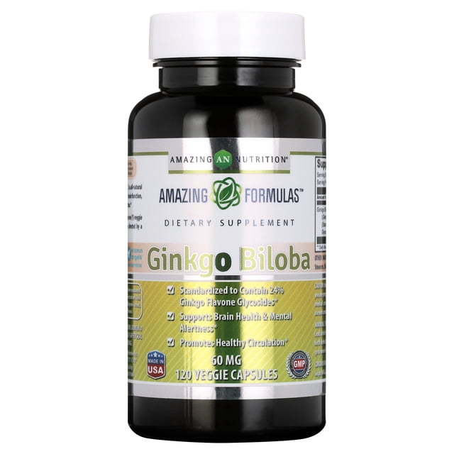 Ginkgo Biloba 1800 Mg - 120 Capsules - Mémoire & Concentration - Naturel Sans Gluten