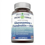 Amazing Formulas Glucosamine + Chondroitin + MSM - 240 Capsules