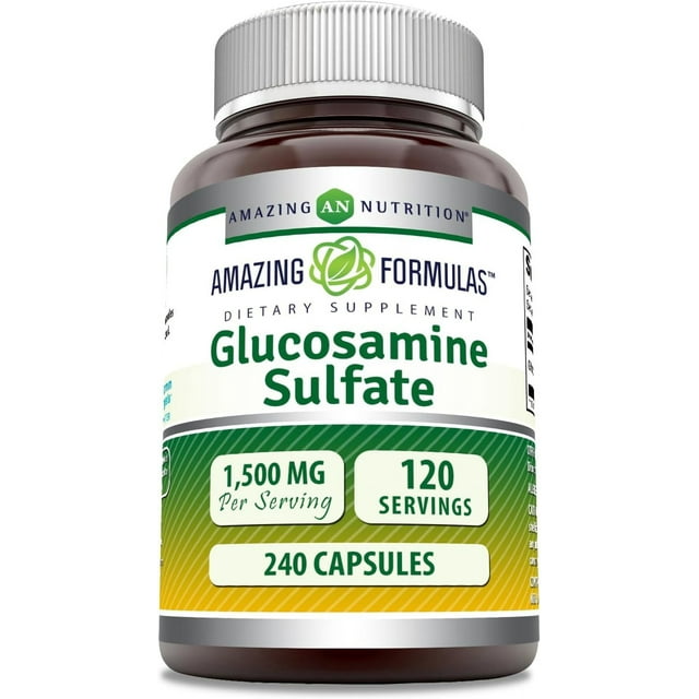 Amazing Formulas Glucosamine Sulfate 1500 mg Per Serving 240 Capsules