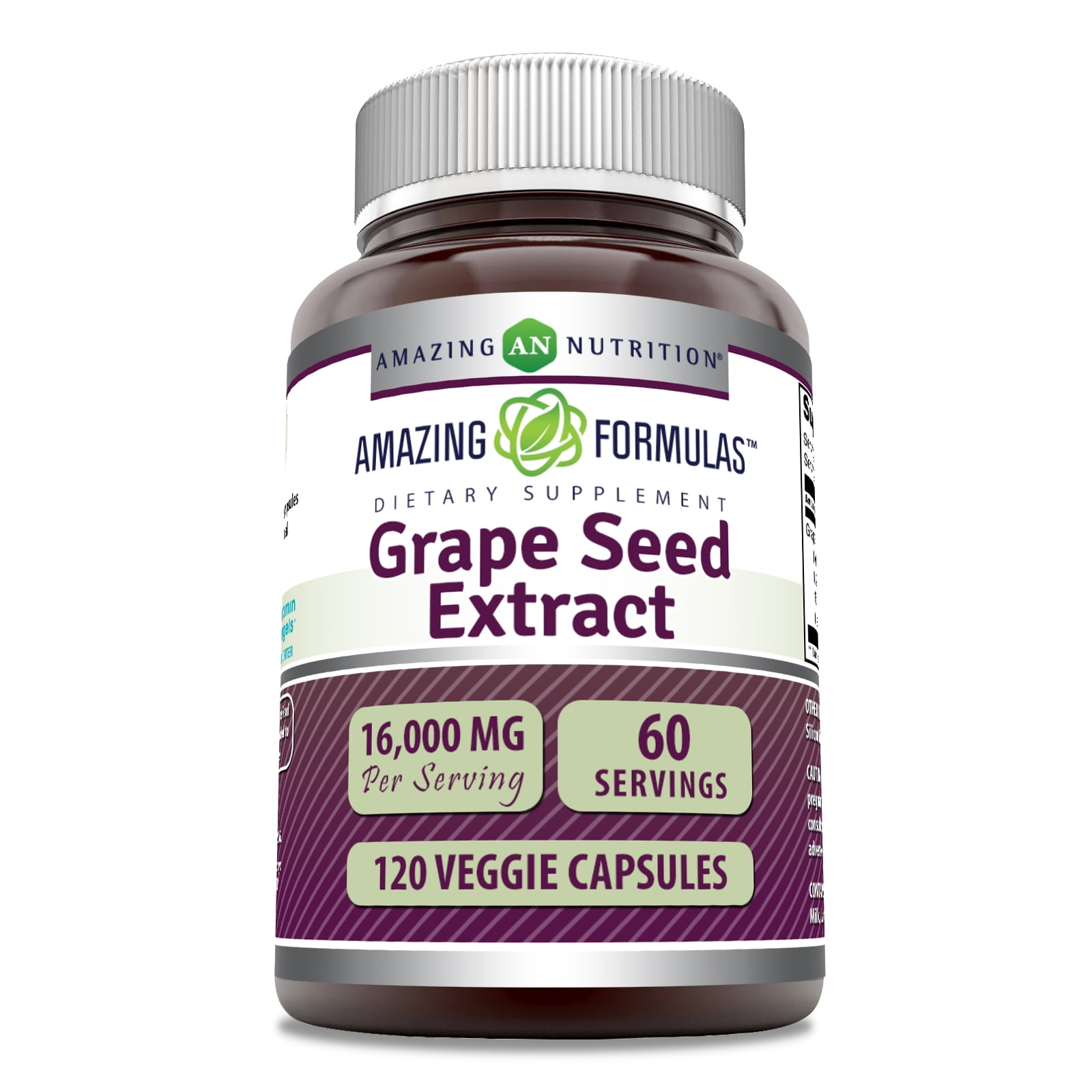 Amazing Formulas Grapeseed Extract 16000mg Per Serving 120 Veggie