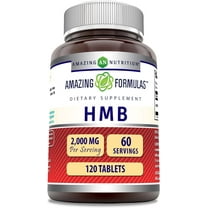 Amazing Formulas HMB (Beta-Hydroxy Beta-Methylbutyrate) 2000mg per Serving 120 Tablets