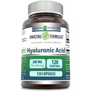 Amazing Formulas Hyaluronic Acid 200 mg 120 Capsules Non-GMO