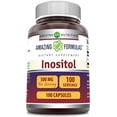 thumbnail image 1 of Amazing Formulas Inositol 500 mg 100 Capsules Supplement | Non-GMO | Gluten Free | Made in USA, 1 of 5