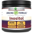 thumbnail image 1 of Amazing Formulas Inositol Powder Supplement | 600 Mg per Serving | Unflavored | 1 Lb (454 Grams) | Non-GMO | Gluten-Free | Made in USA, 1 of 7