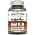 thumbnail image 1 of Amazing Formulas Konjac Root - 2000 mg per Serving of 3 Veggie Capsules, 180 Veggie Capsules Per Bottle - Supports Healthy Weight Management, Supports Digestive Health, Promotes Feeling of Satiety*, 1 of 7