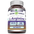 thumbnail image 1 of Amazing Formulas L-Arginine 1000 Mg Per Serving 360 Tablets Supplement | Amino Acid Supplement for Women & Men | Non-GMO | Gluten Free | Made in USA, 1 of 6