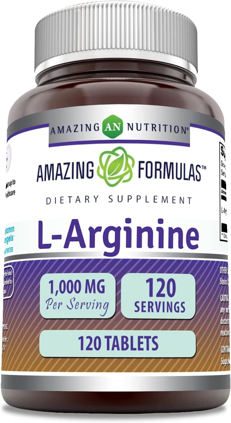 Amazing Nutrition L-Arginine, 1,000 mg, 120 Tablets