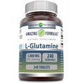 thumbnail image 1 of Amazing Formulas L-Glutamine 1000Mg Per Serving 240 Tablets Supplement | Amino Acid Supplement for Men & Women | Non-GMO | Gluten Free | Made in USA, 1 of 6
