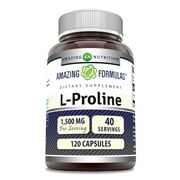 Amazing Formulas L-Proline 500mg 120 capsules