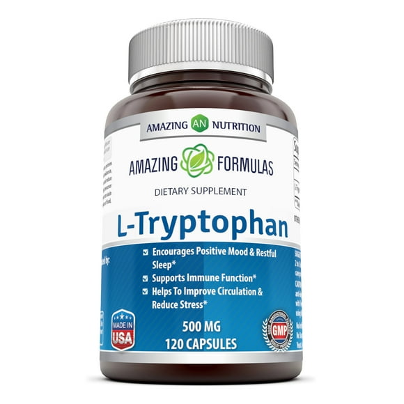 Amazing Formulas L-Tryptophan 500 Mg 120 Capsules