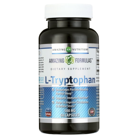 Amazing Formulas L-Tryptophan 500 Mg 60 Capsules