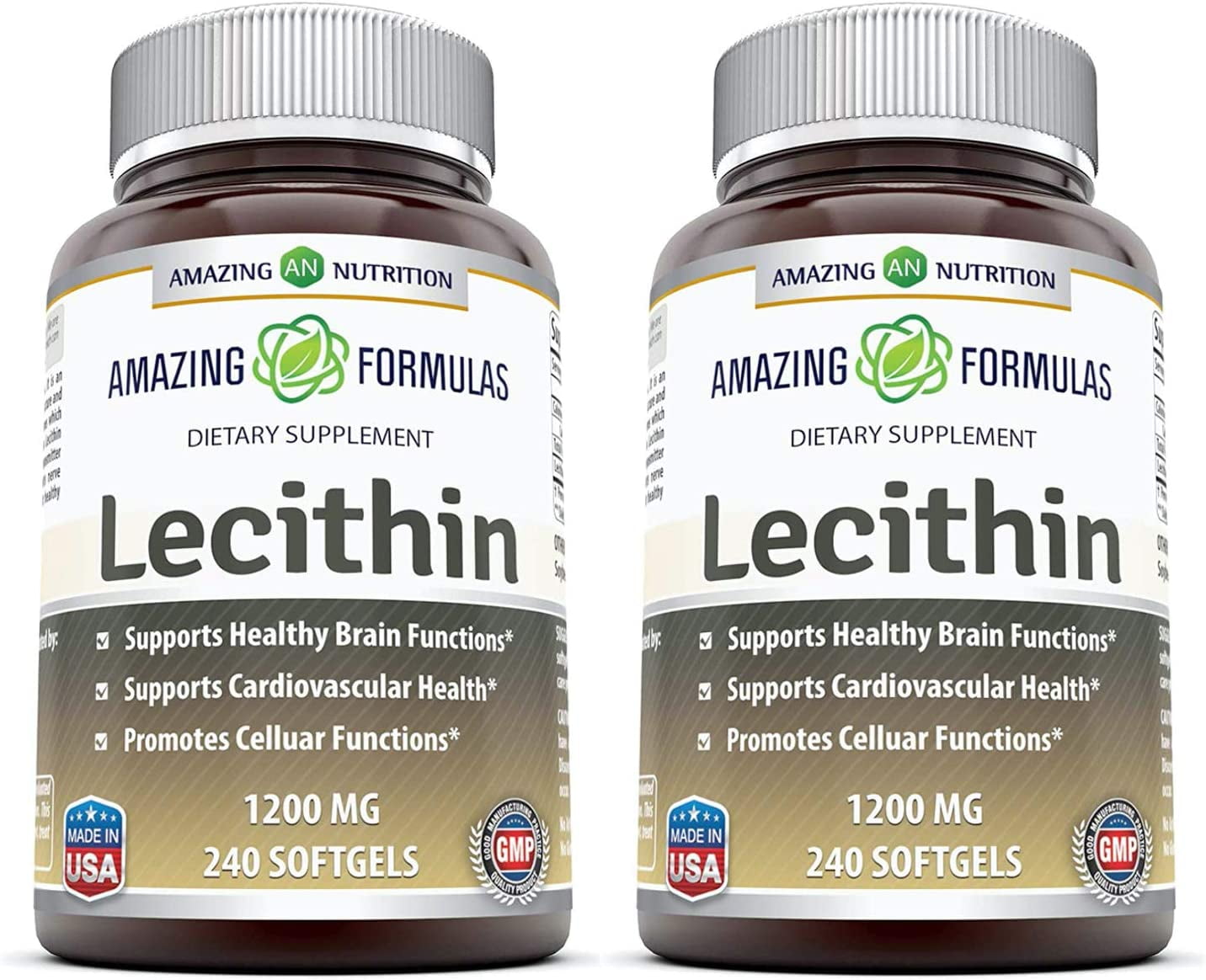 Amazing Formulas Lecithin Dietary Supplement * 1200 mg High Potency