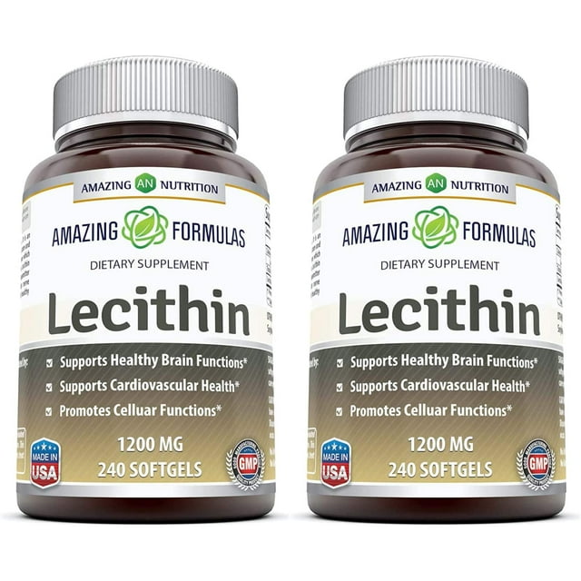 Amazing Formulas Lecithin Dietary Supplement * 1200 mg High Potency