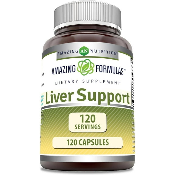 Amazing Formulas Liver Support 120 Capsules (Non-GMO)