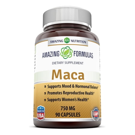 Amazing Formulas Maca 6:1 Extract 750 Mg 90 Capsules