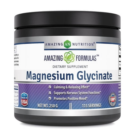 Amazing Formulas Magnesium Glycinate | 250 G | 113 Servings - Walmart.com