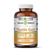 Amazing Formulas Mastic Gum 1000 mg Per Serving 120 Capsules Supplement | Non-GMO | Gluten Free