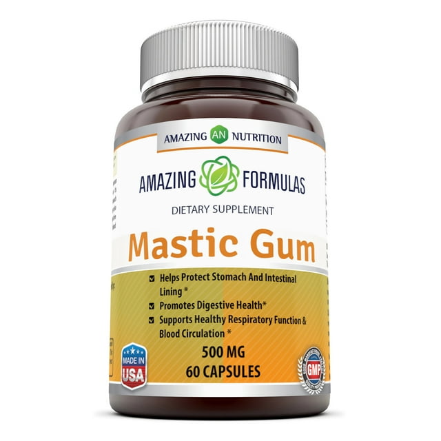 Amazing Formulas Mastic Gum 500 Mg 60 Capsules