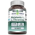 thumbnail image 1 of Amazing Nutrition Melatonin Plus L-Theanine, 120 Tablets, 1 of 7