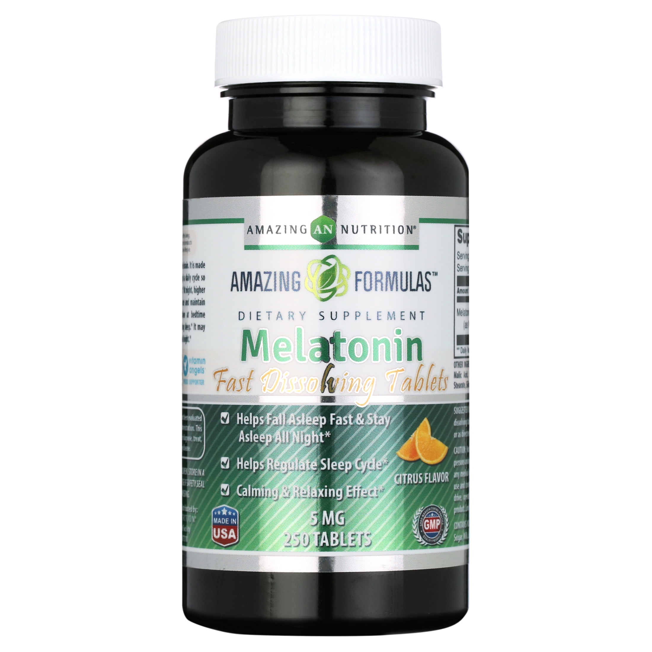 Amazing Formulas Fast OTC Supplement - Melatonin Quick Dissolve Citrus ...