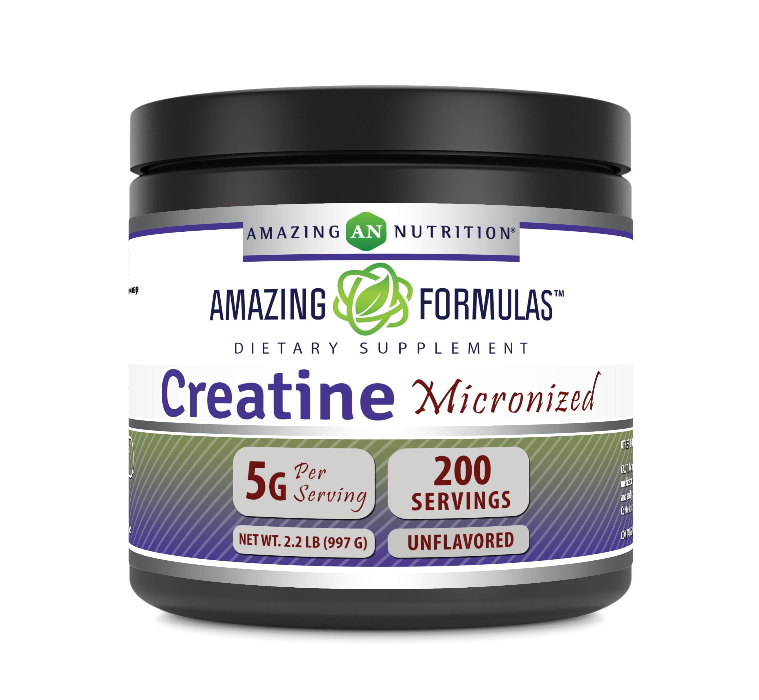 Amazing Formulas Micronized Creatine Monohydrate 5000mg Per Serving Unflavored Powder 34oz (997 Grams) Supplement | 200 Servings | Improve Strength, Performance, and Muscle Growth