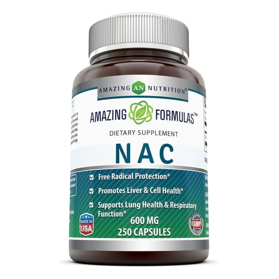 Amazing Formulas NAC 600 Mg 250 Capsules