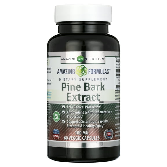 Amazing Formulas Pine Bark Extract 100 Mg 60 VCaps