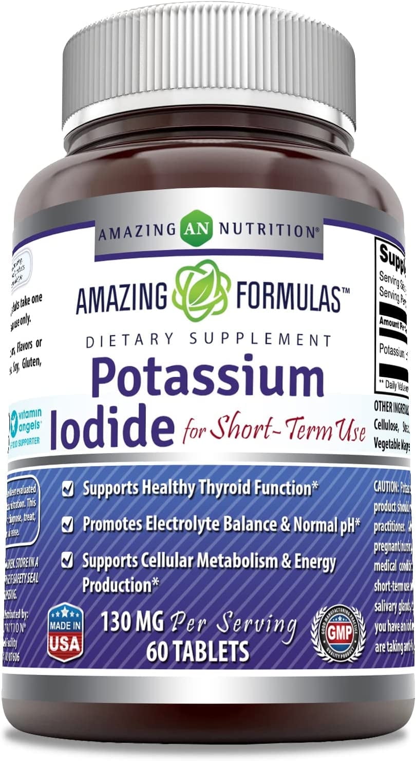 Amazing Formulas Potassium Iodide 130mg Per Serving 60 Tablets