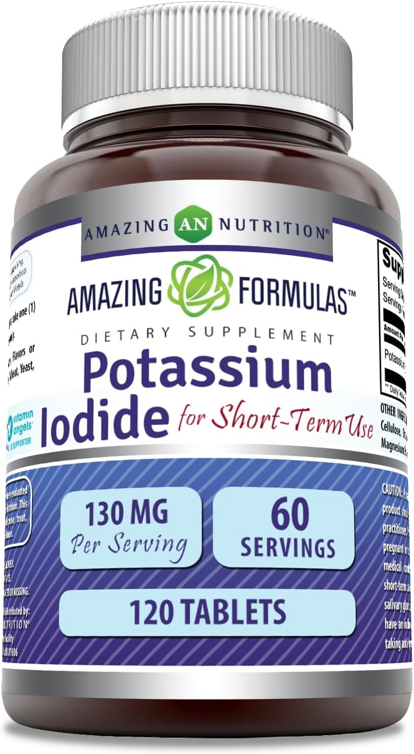 Amazing Formulas Potassium Iodide 65mg Per Serving 120 Tablets