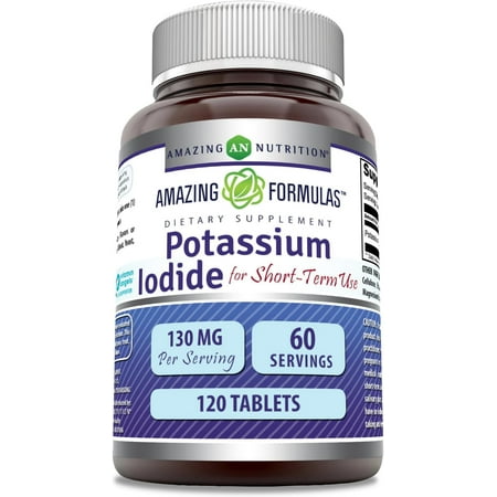 Amazing Formulas Potassium Iodide 65mg Per Serving 120 Tablets