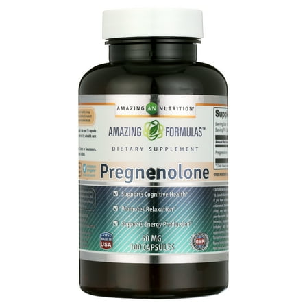 Amazing Formulas Pregnenolone 50 mg 100 Capsules