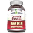 thumbnail image 1 of Amazing Formulas Quercetin Bromelain 965mg Per Serving 240 Veggie Capsules Supplement | 800mg Quercetin & 165mg Bromelain | Non-GMO | Gluten Free | Suitable for Vegetarians, 1 of 5