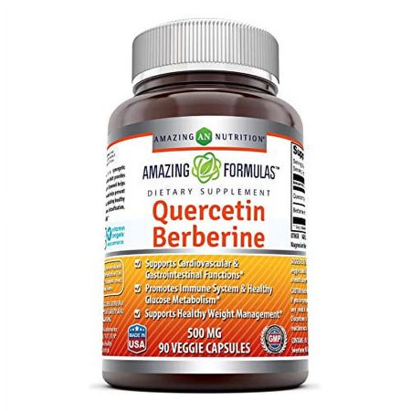 Amazing Formulas Quercetin Berberine 500 mg Veggie Capsules, 90 Ea