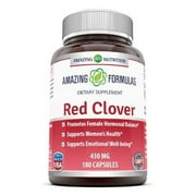 Amazing Formulas Red Clover Dietary Supplement - 430mg, 180 Capsules