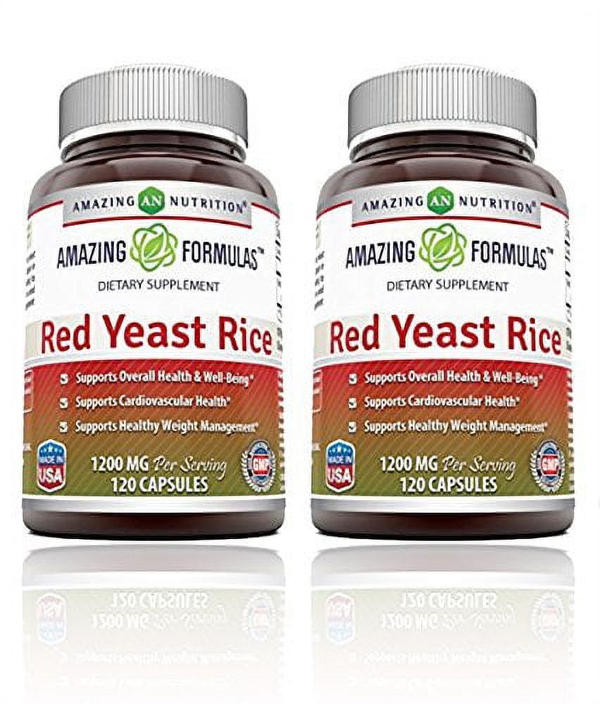 Amazing Formulas Red Yeast Rice Dietary Supplement High Cholesterol