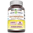 thumbnail image 1 of Amazing Formulas Serrapeptase 40,000 IU 90 Veggie Capsules Supplement | Non-GMO | Gluten Free | Ideal for Vegetarians, 1 of 5
