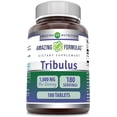 thumbnail image 1 of Amazing Formulas Tribulus Terrestris Extract 1000 Mg Per Serving 180 Tablets Supplement | Non-GMO | Gluten Free, 1 of 6