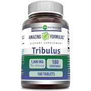 Amazing Formulas Tribulus Terrestris Extract 1000 Mg Per Serving 180 Tablets Supplement | Non-GMO | Gluten Free