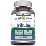 Amazing Formulas Tribulus Terrestris Extract 1000 Mg Per Serving 90 Tablets Supplement | Non-GMO | Gluten Free