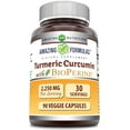 thumbnail image 1 of Amazing Formulas Turmeric Curcumin with Bioperine 2250 Mg per Serving 90 Veggie Capsules Supplement | 30 Serving Per Bottle | Non-GMO | Gluten-Free | Suitable for Vegetarians, 1 of 5