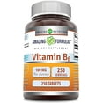 thumbnail image 1 of Amazing Formulas Vitamin B6 Pyridoxine 100mg 250 Tablets Supplement | Non-GMO | Gluten Free | Made in USA, 1 of 5