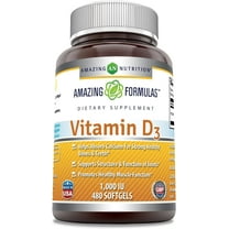 Amazing Formulas Vitamin D3 1000 IU, cholecalciferol Softgels 480 Count