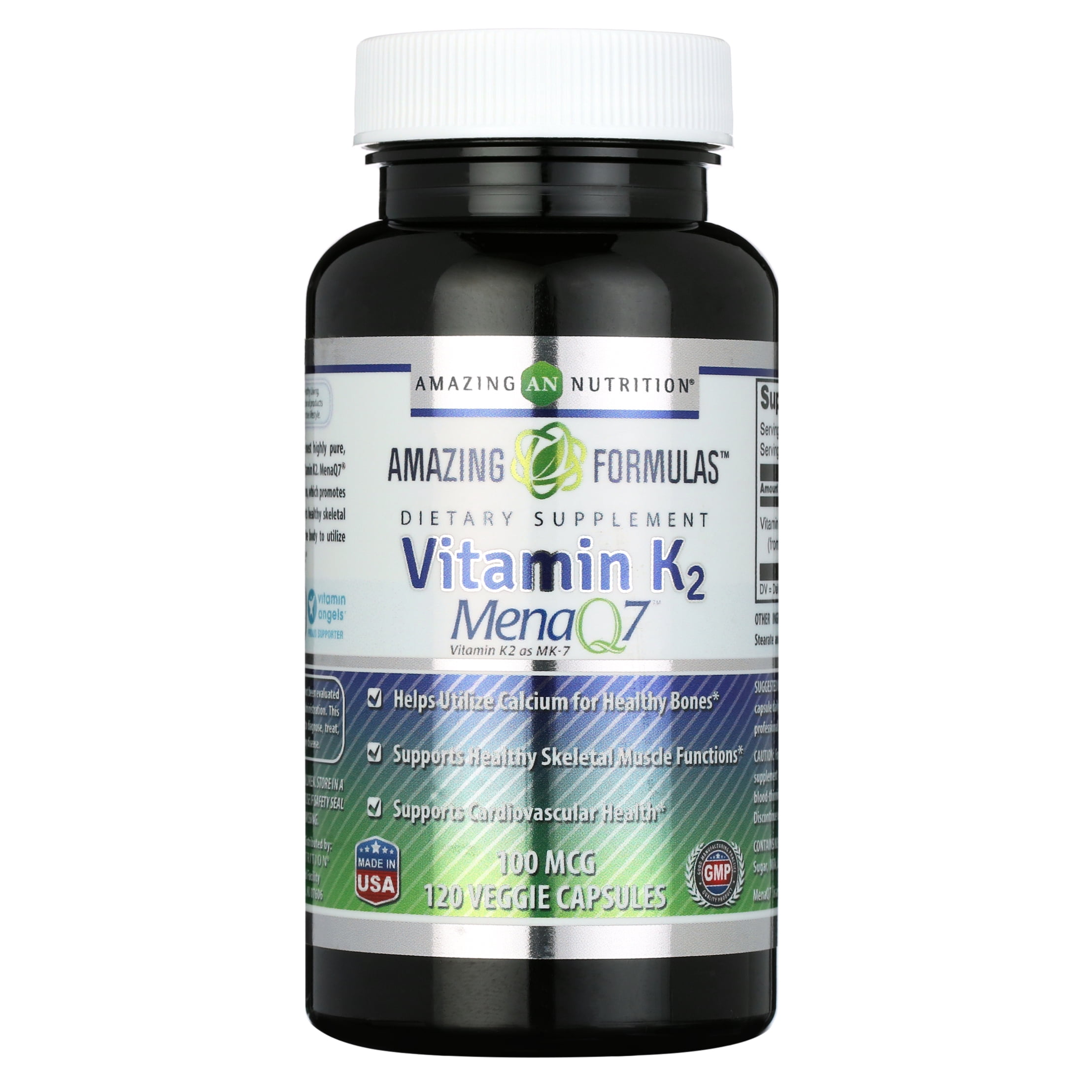 Amazing Formulas Vitamin K2 Menaq7 100 Mg 120 VCaps